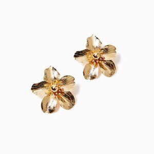Lilly Pulitzer Small Orchid Gold-Tone Stud Earrings